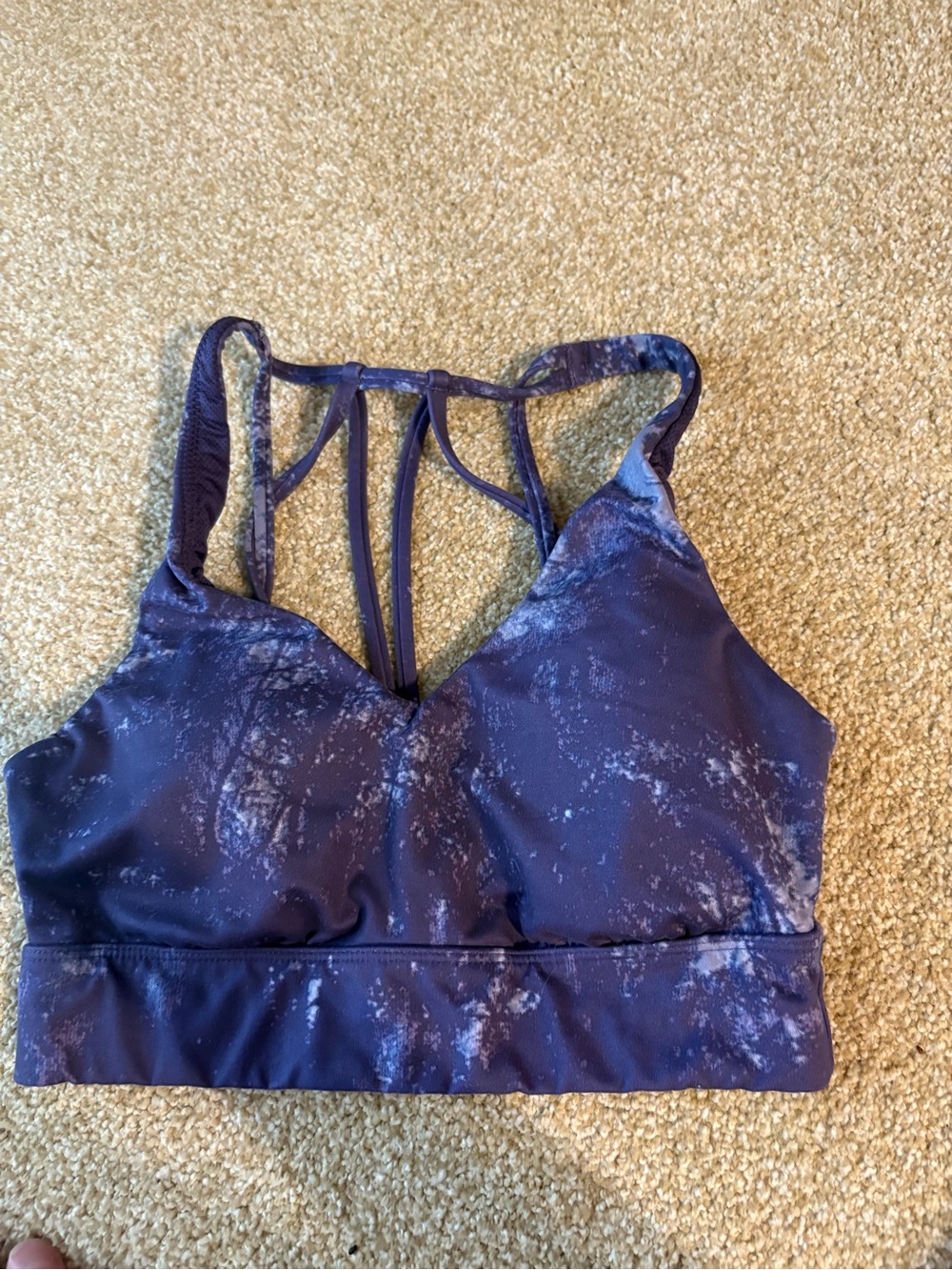 all in motion Purple Tie-Dye Strappy Sports Bra